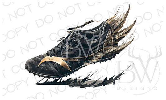 Watercolor Track Cleat Track & Field Digital Download PNG