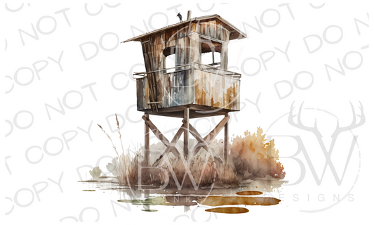 Duck Blind Hunting Digital Download PNG