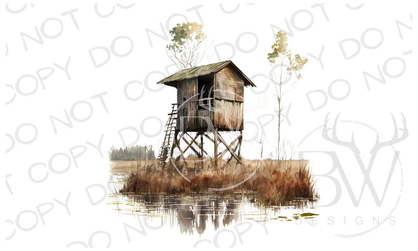 Duck Blind Hunting Digital Download PNG