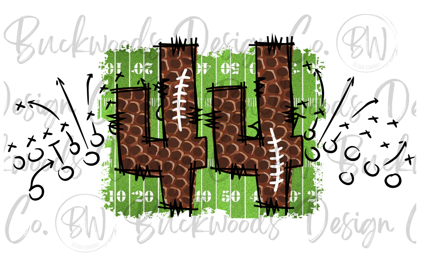 44 Doodle Football Jersey Numbers Football Digital Download PNG