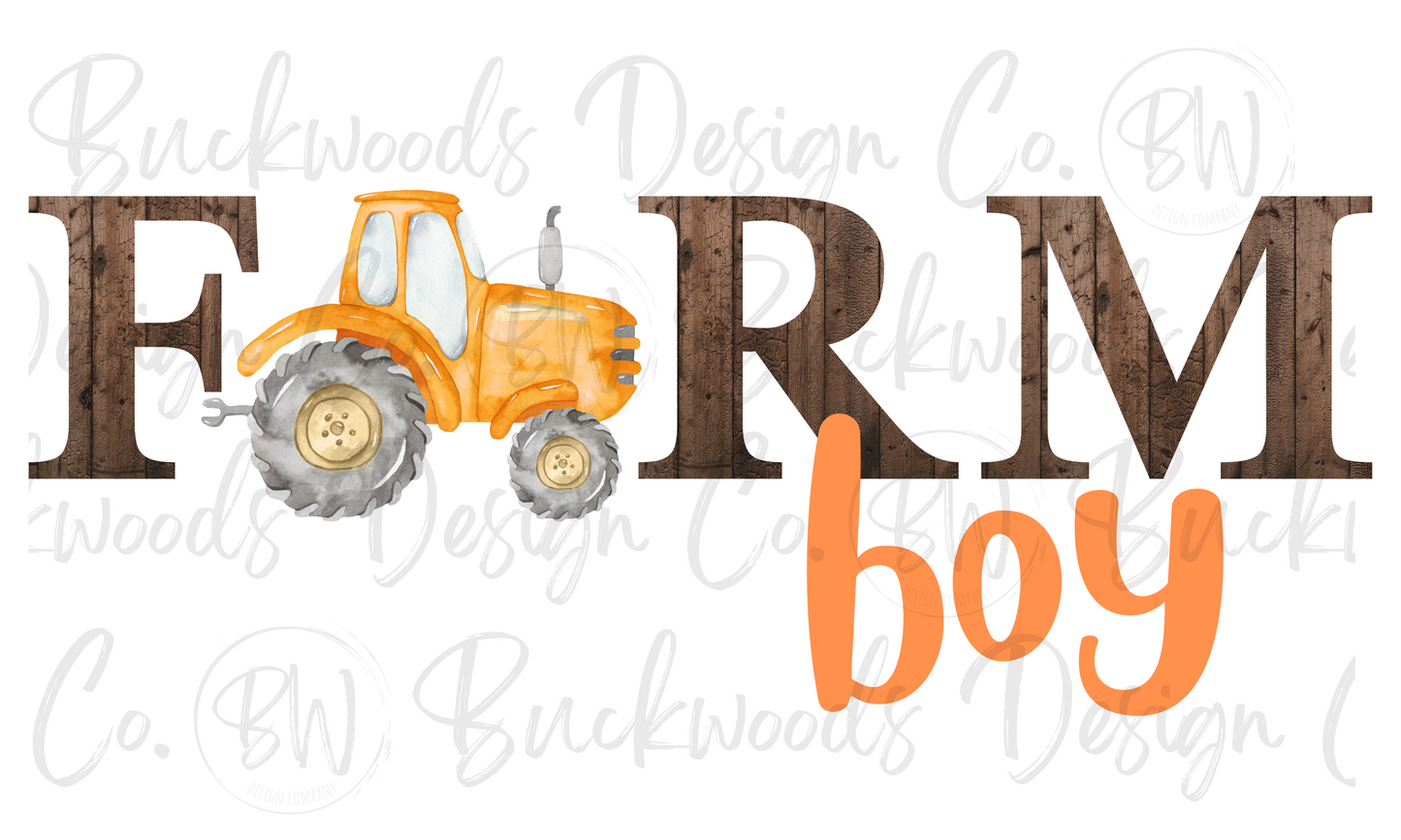 Farm Boy Digital Download PNG