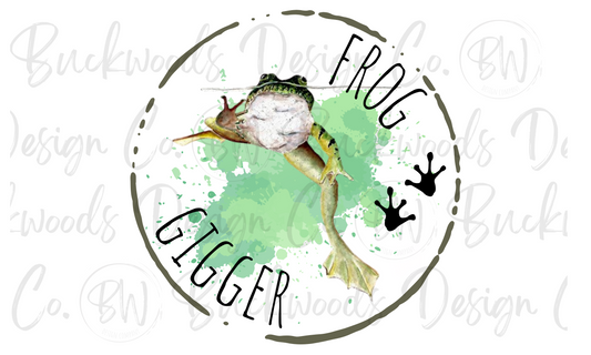 Frog Gigger Frog Hunting Digital Download PNG