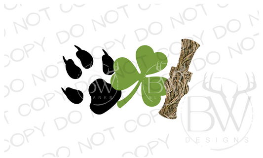 Duck Hunting St. Patrick's Day Hunting Digital Download PNG