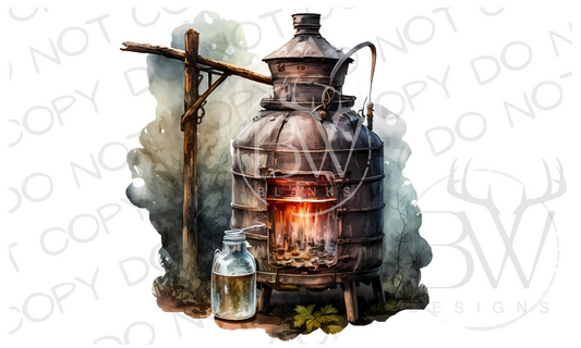 Moonshine Still Moonshine Digital Download PNG