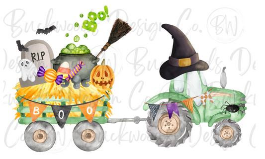 Tractor Halloween Digital Download PNG