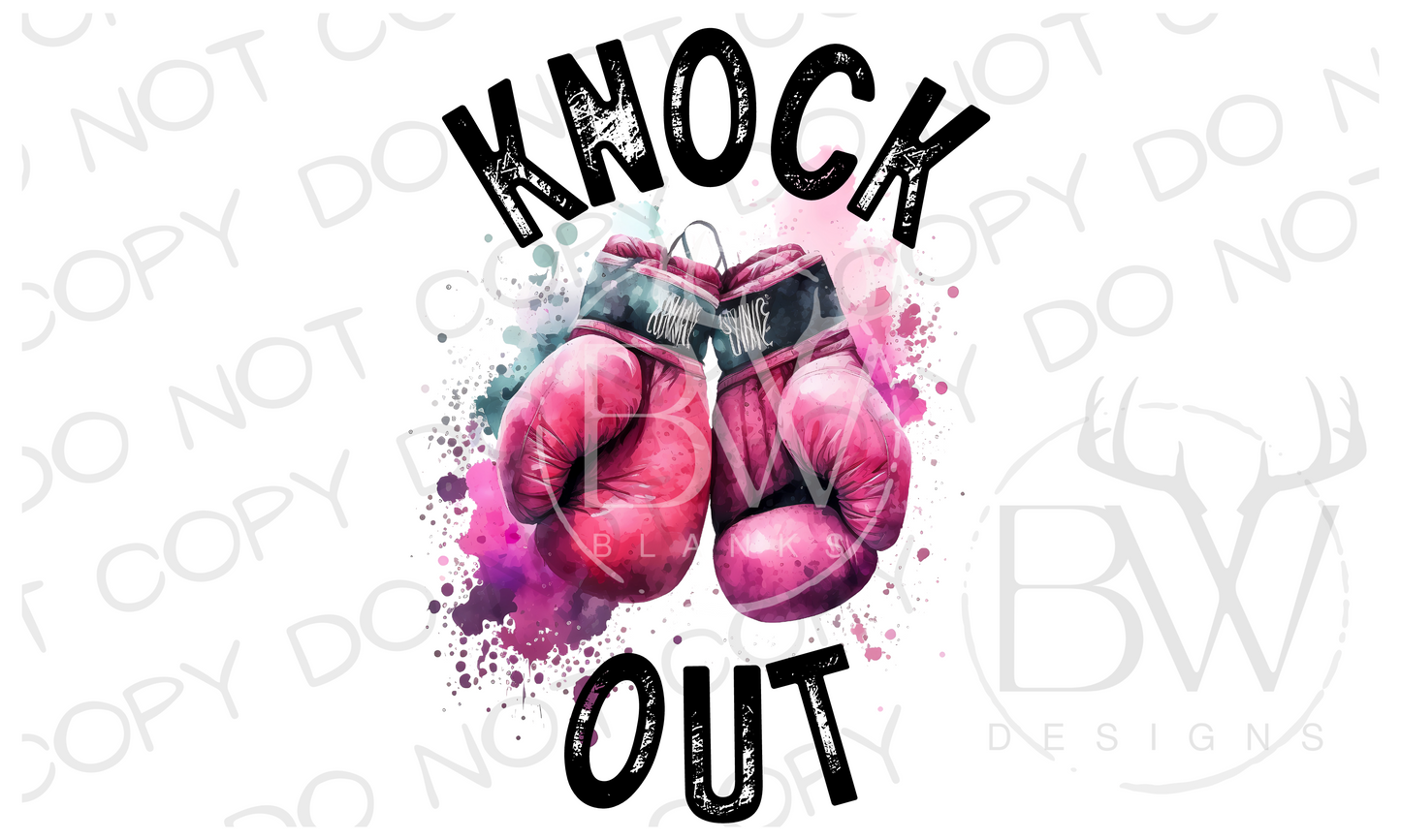 Knock Out Boxing Digital Download PNG