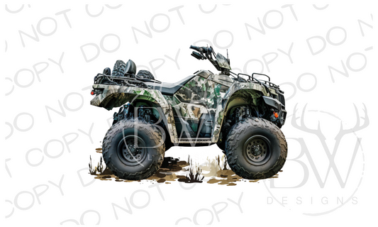 Camo 4-Wheeler Digital Download PNG