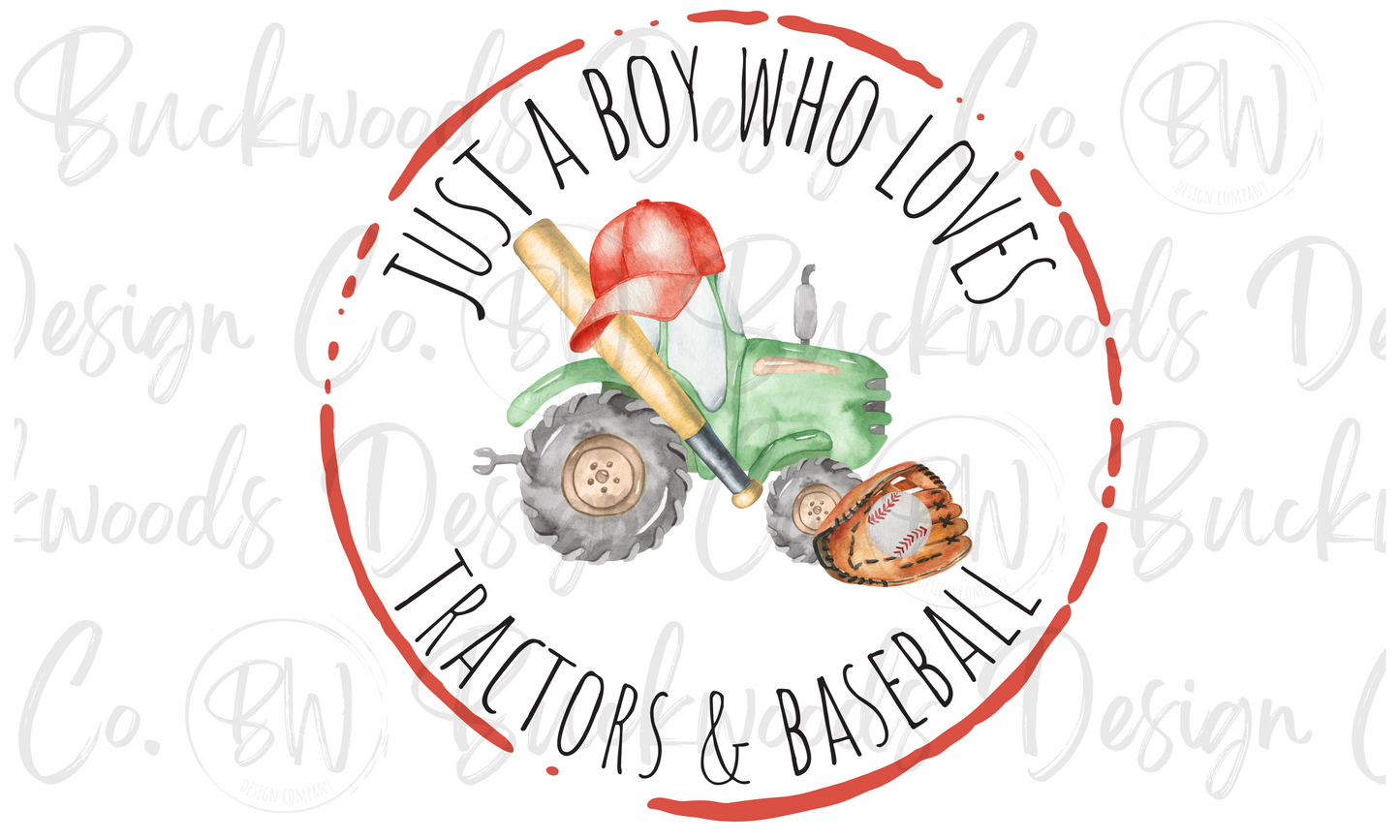 Baseball Tractor Digital Download PNG