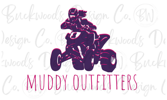 Backwoods Girl ATV Digital Download PNG