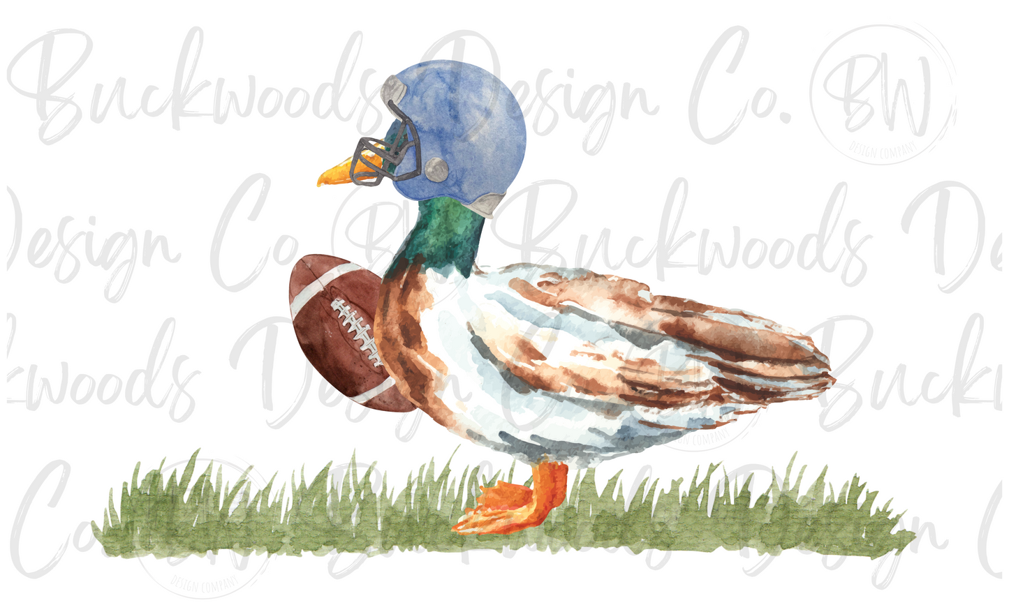 Football Mallard Duck Digital Download PNG