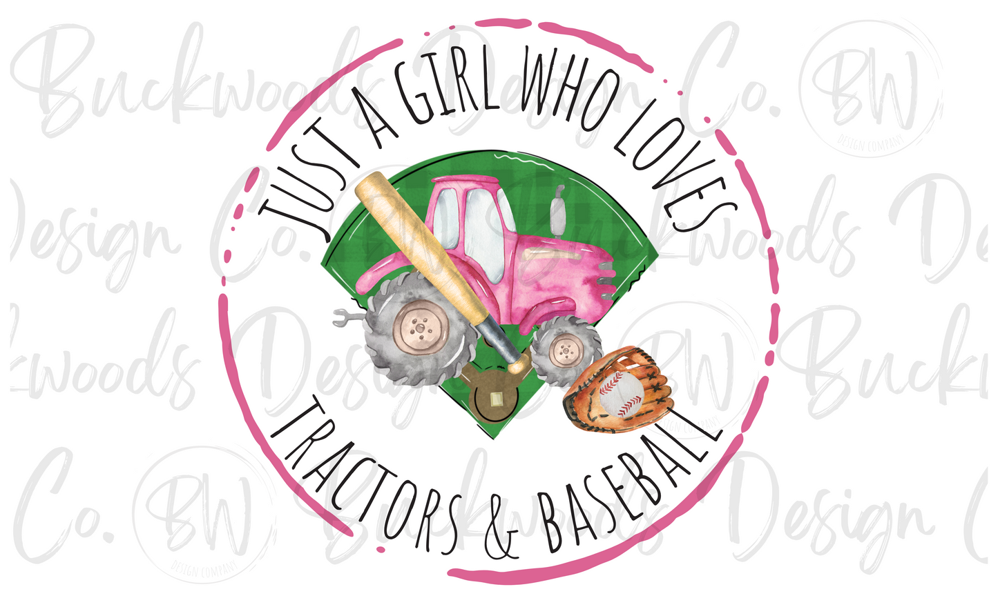 Baseball Tractor Digital Download PNG