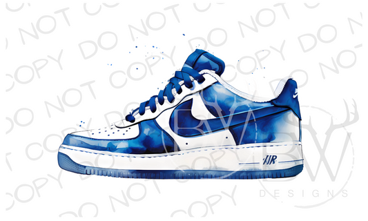 Watercolor Sneaker Shoe Digital Download PNG