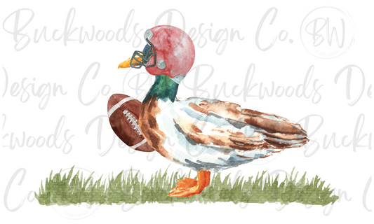 Football Mallard Duck Digital Download PNG