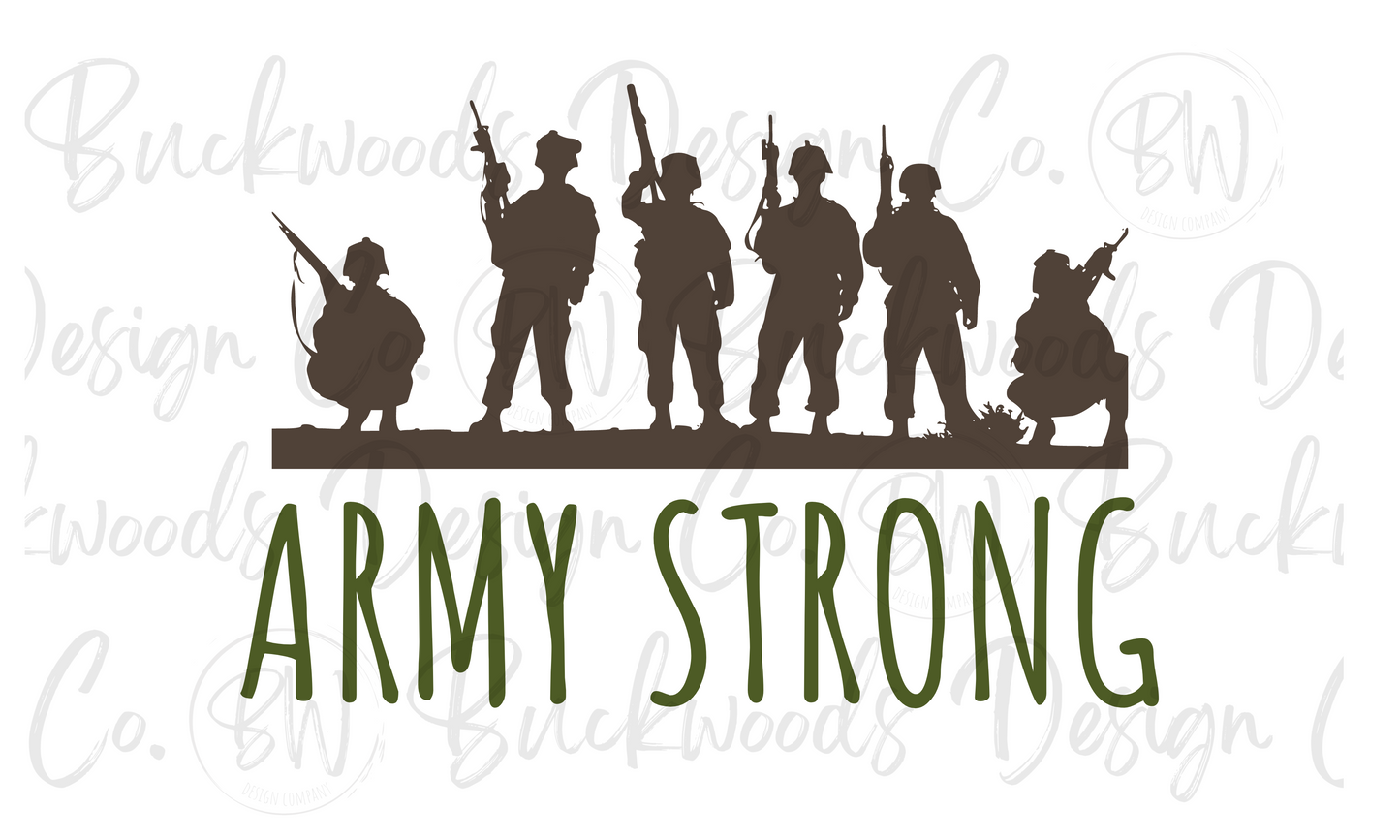 Army Strong Army Digital Download PNG