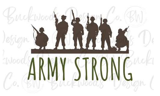 Army Strong Army Digital Download PNG