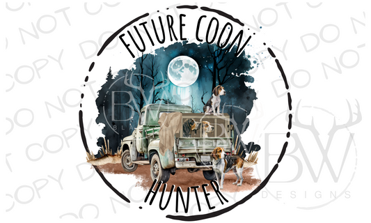 Future Coon Hunter Raccoon Hunting Digital Download PNG