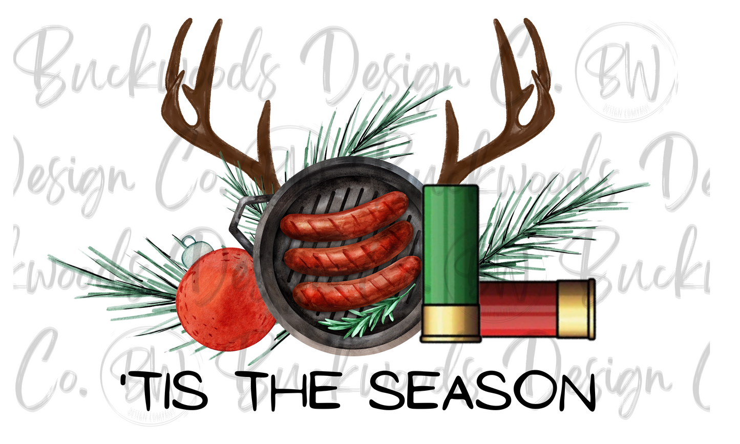 Tis the Season Christmas Deer Digital Download PNG