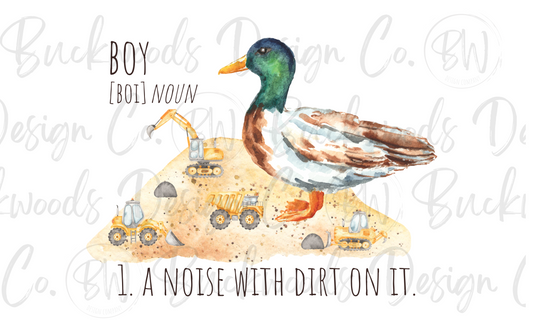 Construction Mallard Duck Digital Download PNG