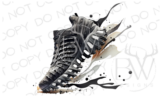 Watercolor Sneaker Shoe Digital Download PNG