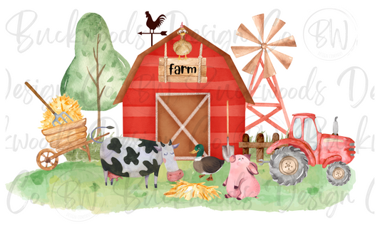 Farm Friends Digital Download PNG