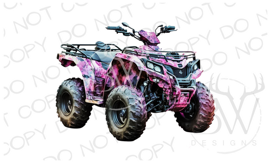 Pink Camo 4-Wheeler Digital Download PNG