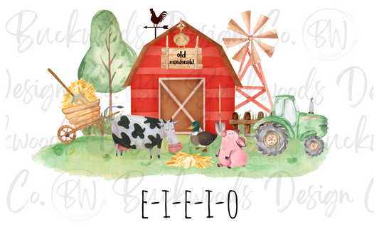 Old McDonald Farm Digital Download PNG