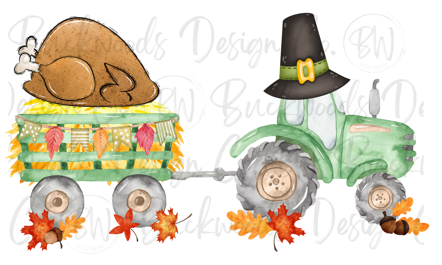 Thanksgiving Tractor Digital Download PNG