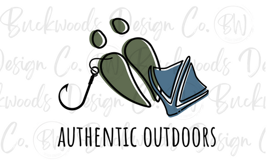 Authentic Outdoors Digital Download PNG