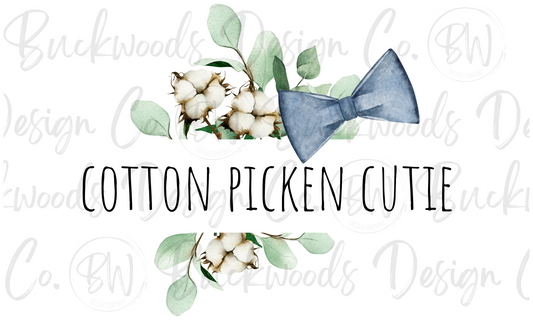 Cotton Picken Cutie Digital Download PNG