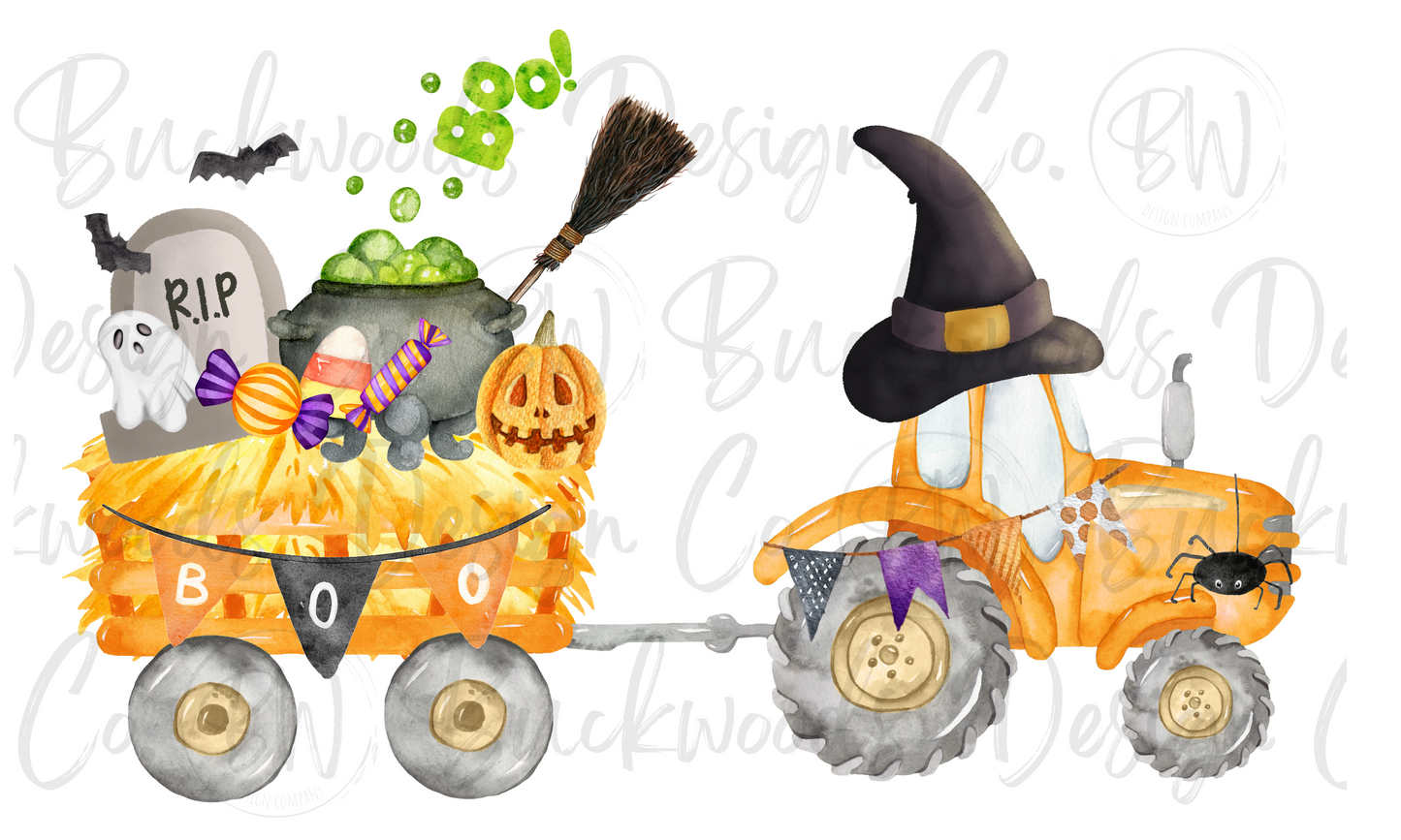 Tractor Halloween Digital Download PNG