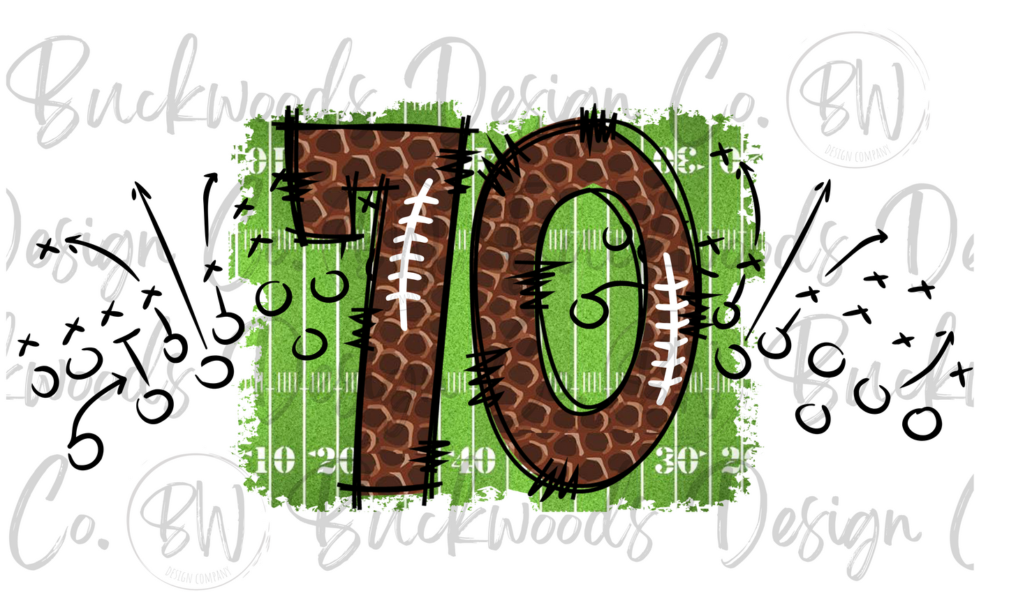 70 Doodle Football Jersey Numbers Football Digital Download PNG