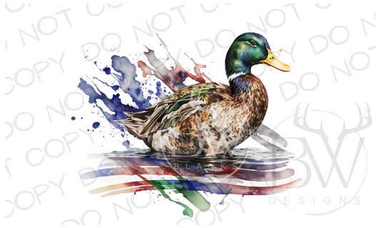 American Duck Fourth of July Duck Hunting Digital Download PNG