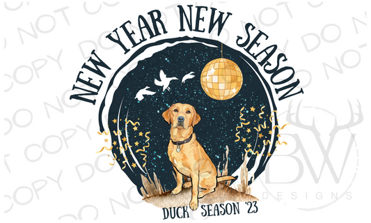 New Year New Season Duck Hunting New Years Digital Download PNG