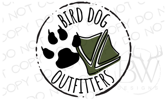 Bird Dog Outfitters Logo Duck Hunting Digital Download PNG