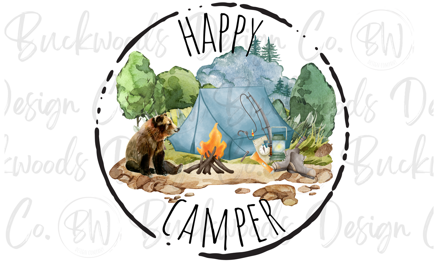 Happy Camper Digital Download PNG