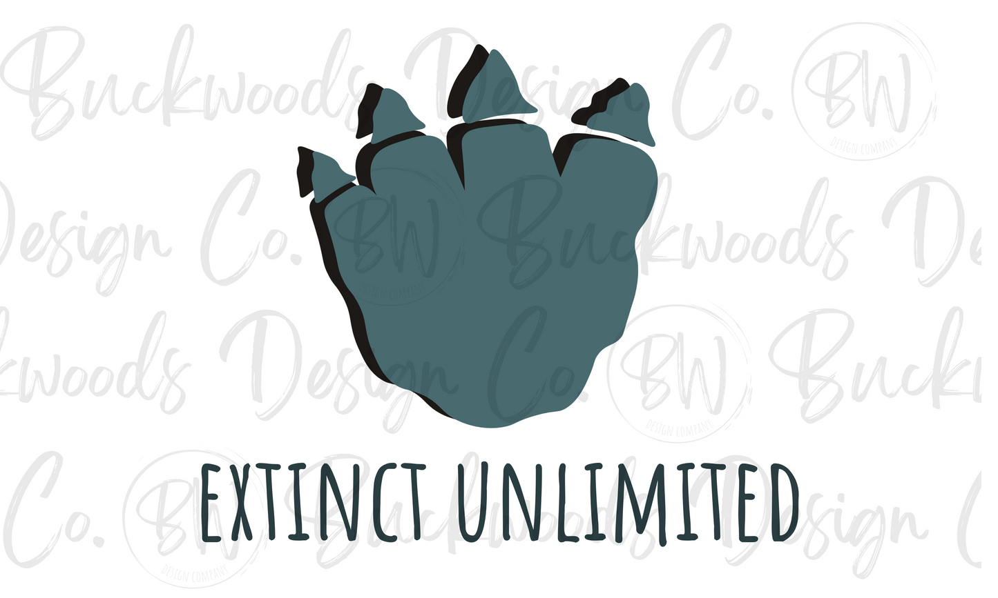 Extinct Unlimited Logo Dinosaur Digital Download PNG