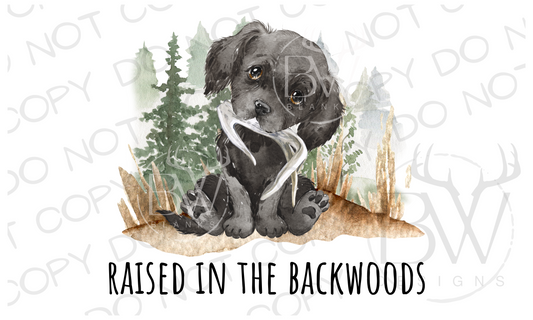 Raised in the Backwoods Shed Hunting Digital Download PNG