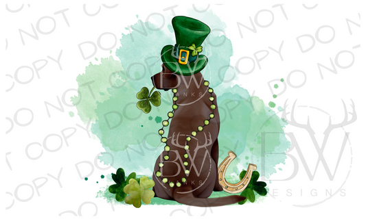 Irish Hunting Dog St. Patrick's Day Hunting Digital Download PNG