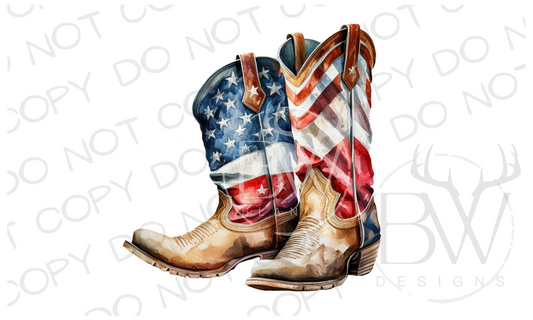 American Cowboy Boots Cowboy Digital Download PNG