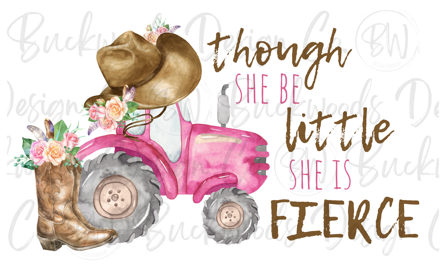 Cowgirl Tractor Digital Download PNG