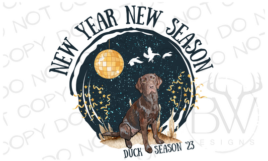 New Year New Season Duck Hunting New Years Digital Download PNG