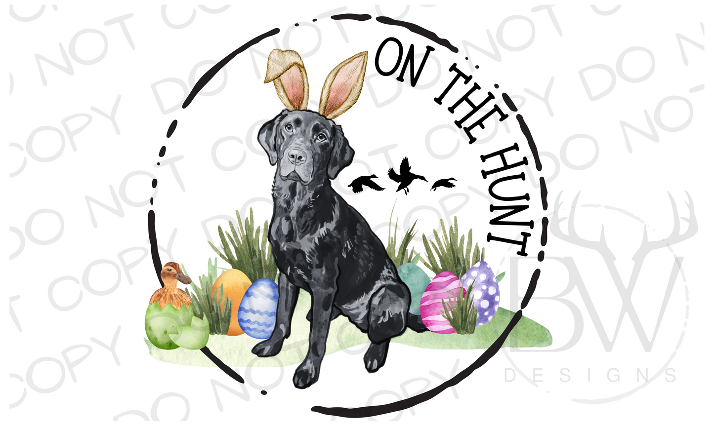 On the Hunt Easter Duck Hunting Digital Download PNG