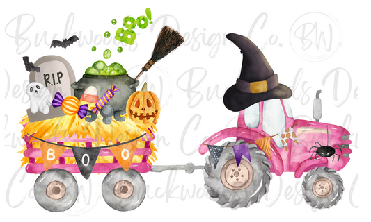 Tractor Halloween Digital Download PNG