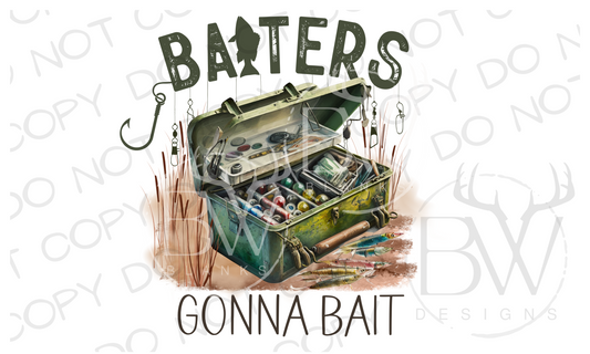 Baiters Gonna Bait Fishing Tackle Box Digital Download PNG