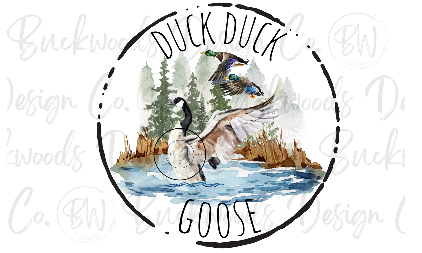 Duck Duck Goose Duck Hunting Goose Hunting Digital Download PNG