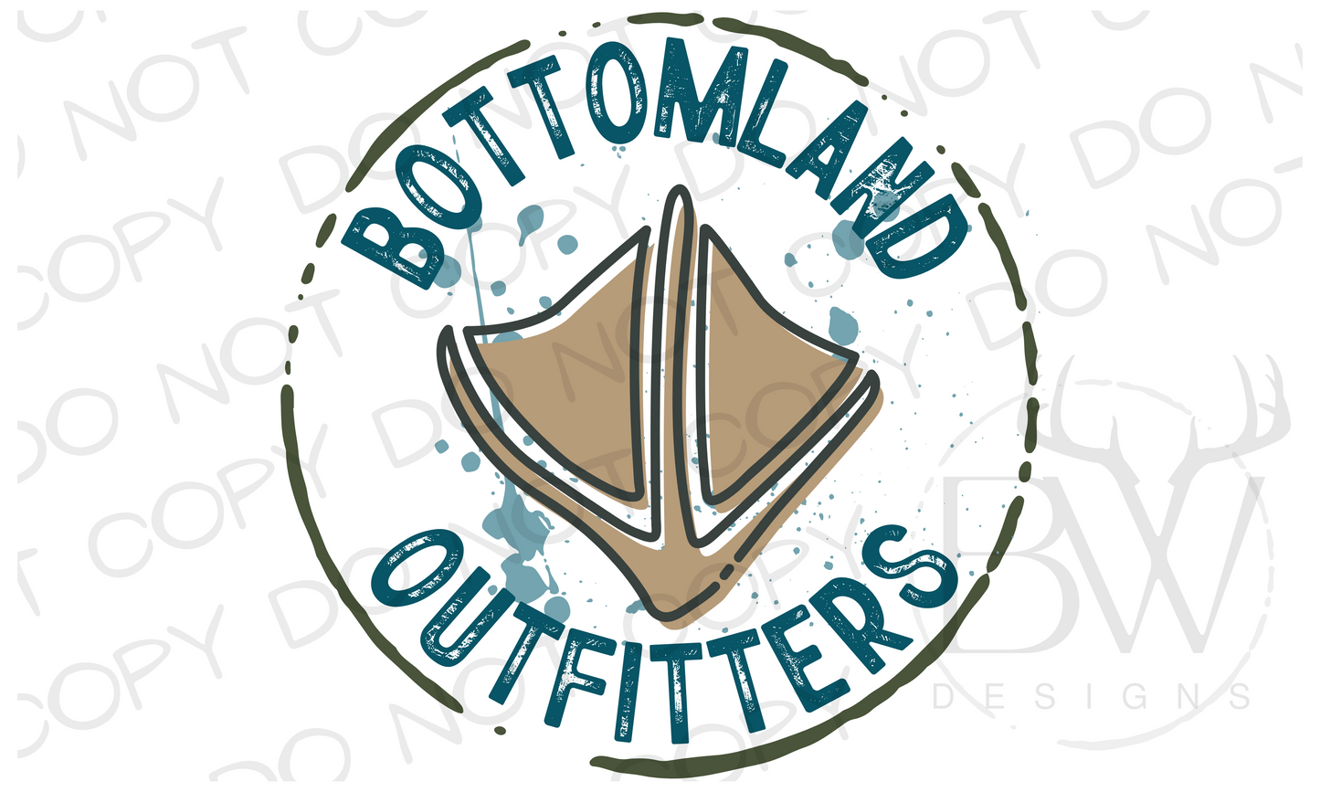 Bottomland Outfitters Duck Hunting Digital Download PNG