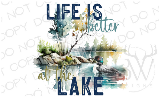 Life is Better at the Lake Digital Download PNG