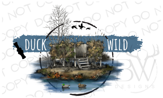 Duck Wild Duck Blind Duck Hunting Digital Download PNG