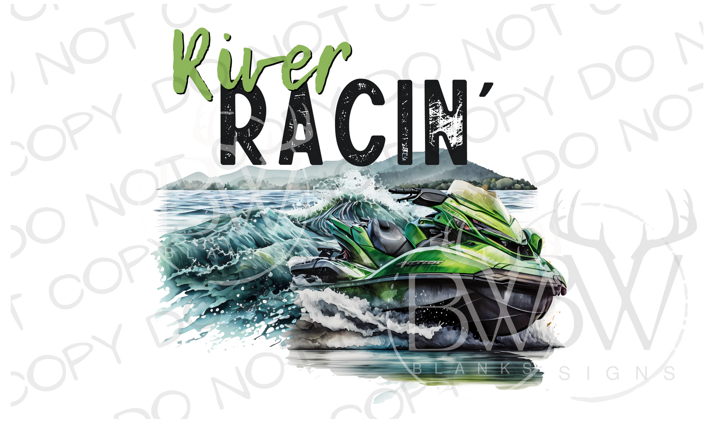 River Racin' Jet Ski Digital Download PNG