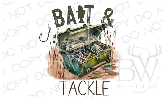 Bait & Tackle Fishing Tackle Box Digital Download PNG